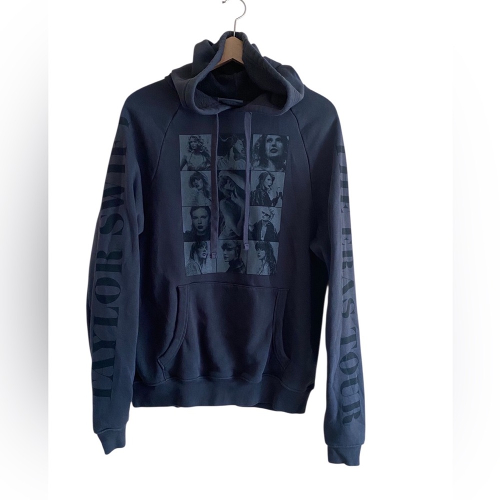 Taylor Swift Eras Tour 2024 Hoodie Adult Small Black Graphic Sweatshirt Concert